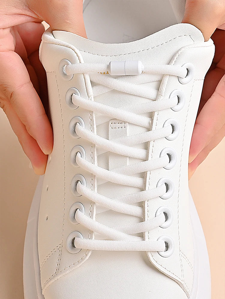 QuickFit™ Elastic No-Tie Shoelaces – Lazy Lock System for Trainers & Everyday Shoes (Kids & Adults)