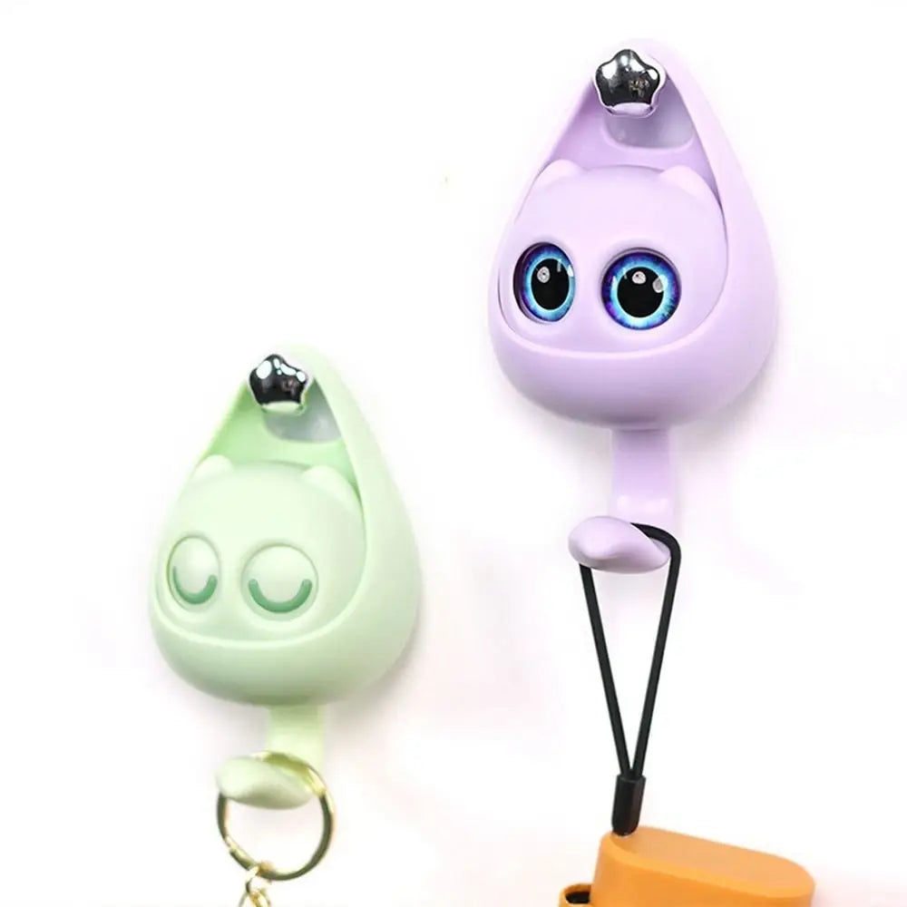 PeekCat™ Cartoon Wall Hook – Self-Adhesive Big Eyes Cat Hanger for Keys, Hats, Scarves & More