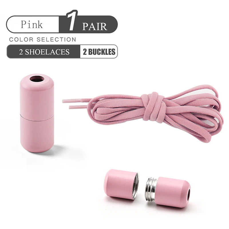 QuickFit™ Elastic No-Tie Shoelaces – Lazy Lock System for Trainers & Everyday Shoes (Kids & Adults)