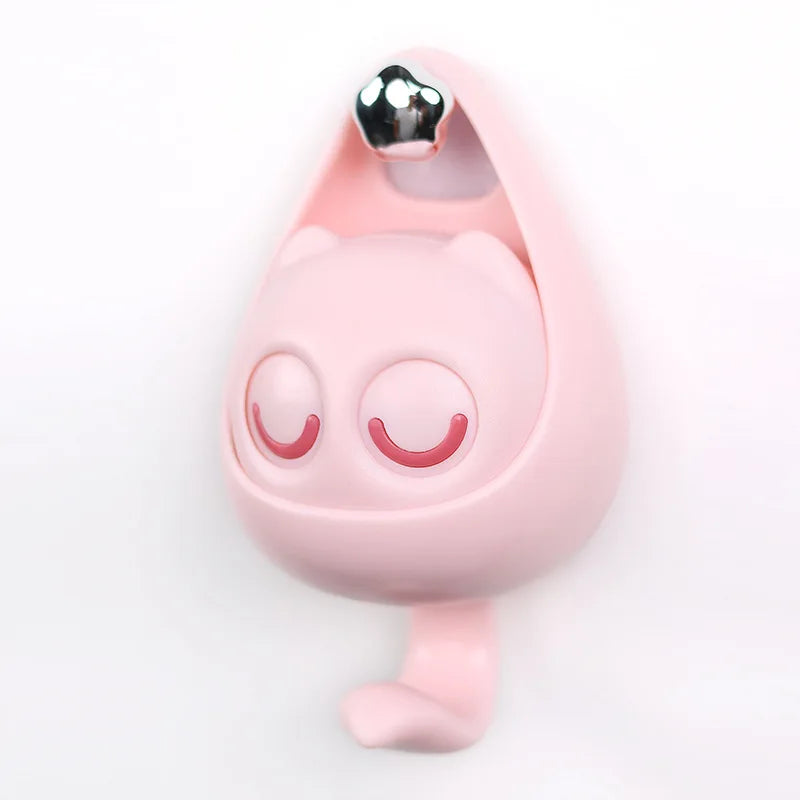 PeekCat™ Cartoon Wall Hook – Self-Adhesive Big Eyes Cat Hanger for Keys, Hats, Scarves & More