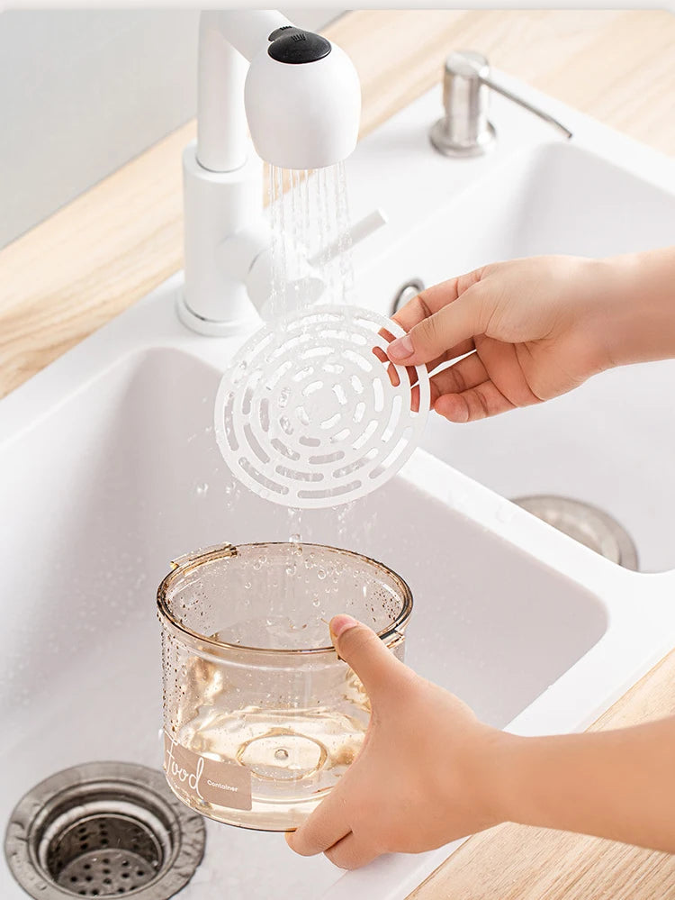 Vacuum Food Storage Box Fresh-Keeping Canister Sealed Storage Container Large Capacity Food Dispenser Kitchen Storage Box