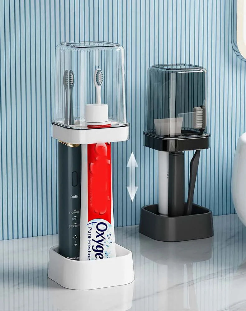 PureSpace™ Minimalist Toothbrush Set – Elegant Storage and Hygiene for Modern Bathrooms
