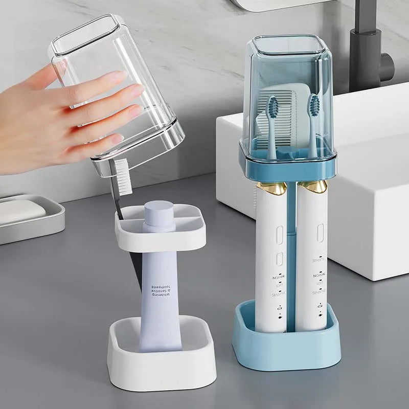 PureSpace™ Minimalist Toothbrush Set – Elegant Storage and Hygiene for Modern Bathrooms