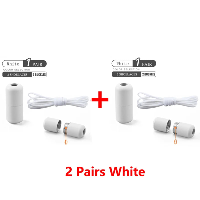 QuickFit™ Elastic No-Tie Shoelaces – Lazy Lock System for Trainers & Everyday Shoes (Kids & Adults)