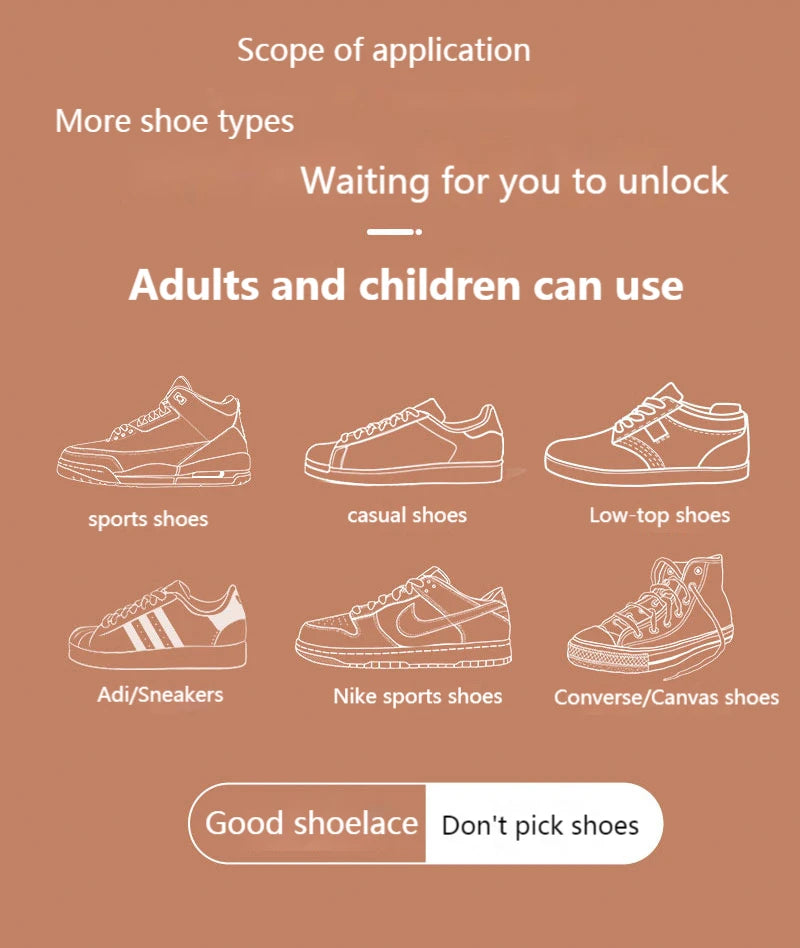 MagnoLace™ – Magnetic No-Tie Elastic Shoelaces