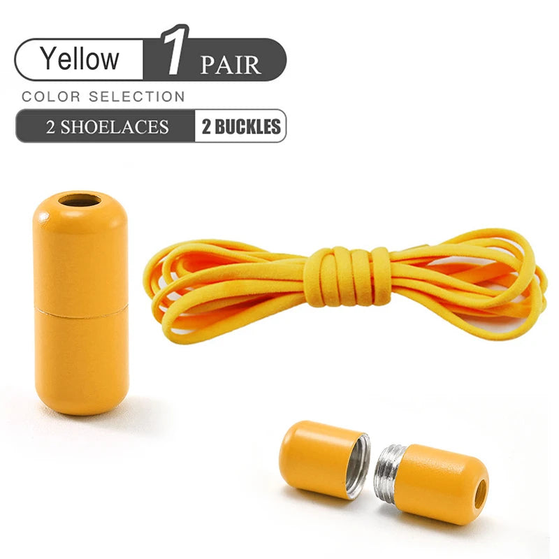 QuickFit™ Elastic No-Tie Shoelaces – Lazy Lock System for Trainers & Everyday Shoes (Kids & Adults)