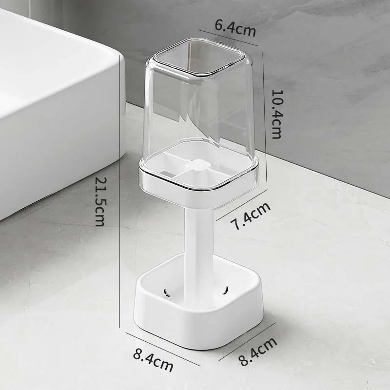 PureSpace™ Minimalist Toothbrush Set – Elegant Storage and Hygiene for Modern Bathrooms