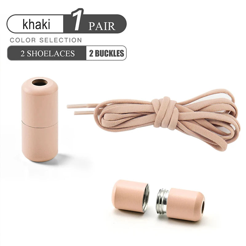 QuickFit™ Elastic No-Tie Shoelaces – Lazy Lock System for Trainers & Everyday Shoes (Kids & Adults)