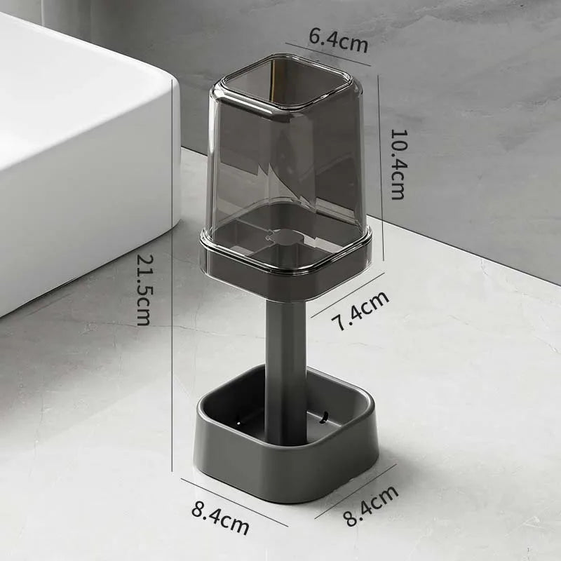 PureSpace™ Minimalist Toothbrush Set – Elegant Storage and Hygiene for Modern Bathrooms