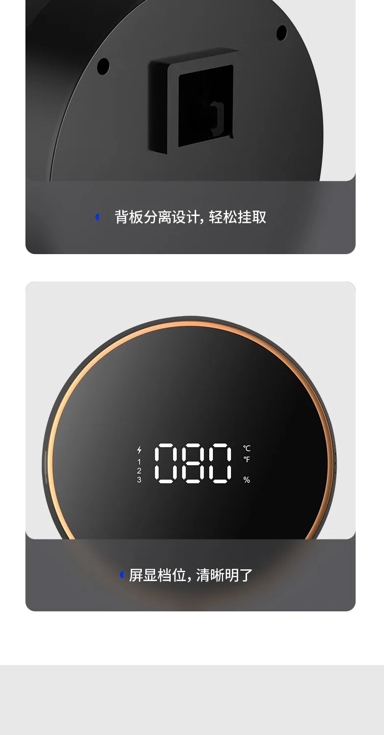 LED Wall-Mounted Automatic Liquid Soap Dispenser: Touchless Infrared Sensor | USB Rechargeable | Temperature Display | 300ml Foam Machine