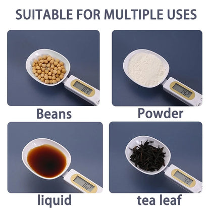 Digital Kitchen Scale Mini Spoon Scale LCD Electronic Food Scale 0.1-500g Weight Measuring Kitchen Tool For Milk Coffee Baking