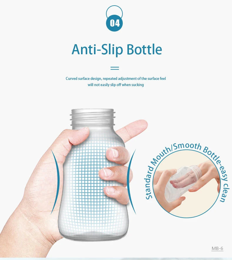 Dr.isla Breast Pump Manual Suction Milk Pump Feeding Breasts Pumps Milk Bottle Sucking Postpartum Supplies BPA Free