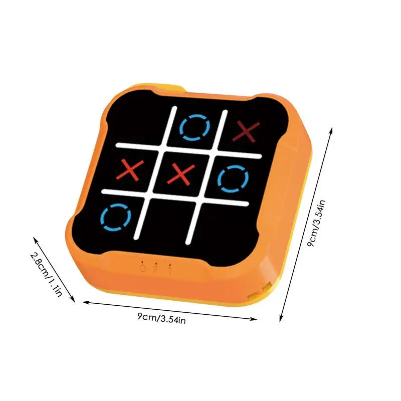 Jeu de société électronique multifonctionnel Tic-Tac-Toe Jeux de société Montessori Puzzle Jeu de table Jeu d'échecs Jeu d'échecs Portable pour adultes Enfants