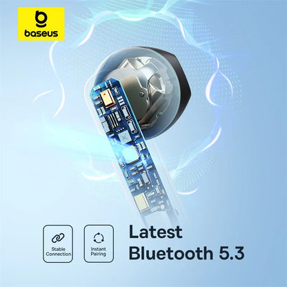 Baseus Bowie E16 Wireless Earbuds  Bluetooth: 30H Battery  IPX4 Waterproof Type-C Charging Case
