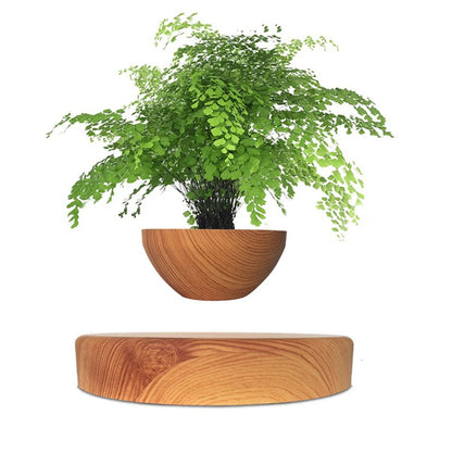 Levitating Air Bonsai Pot: Magnetic Floating & Rotating Planter for Home & Office Décor (Plant Not Included)