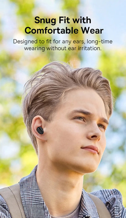 Baseus Bowie EZ10 True Wireless Earbuds: Bluetooth 5.3 25-30H Battery Mini In-Ear Fast Charging Low Latency