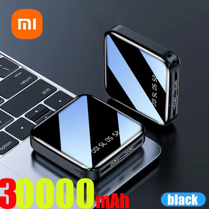 Xiaomi 200000mAh Mini Power Bank Portable Charger Mirror Screen LED Digital Powerbank External Battery for iPhone Xiaomi Huawei