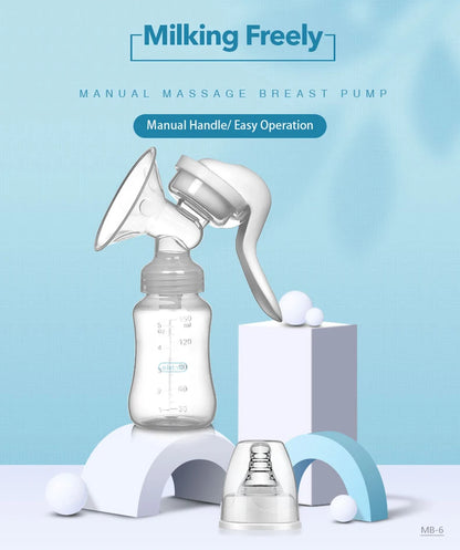 Dr.isla Breast Pump Manual Suction Milk Pump Feeding Breasts Pumps Milk Bottle Sucking Postpartum Supplies BPA Free