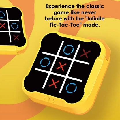 Jeu de société électronique multifonctionnel Tic-Tac-Toe Jeux de société Montessori Puzzle Jeu de table Jeu d'échecs Jeu d'échecs Portable pour adultes Enfants