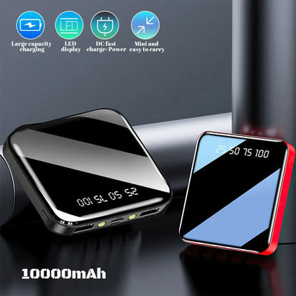 Xiaomi 200000mAh Mini Power Bank Portable Charger Mirror Screen LED Digital Powerbank External Battery for iPhone Xiaomi Huawei