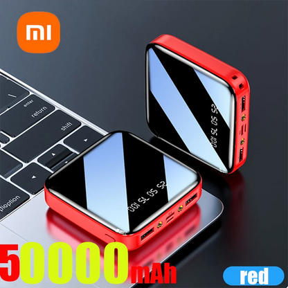 Xiaomi 200000mAh Mini Power Bank Portable Charger Mirror Screen LED Digital Powerbank External Battery for iPhone Xiaomi Huawei