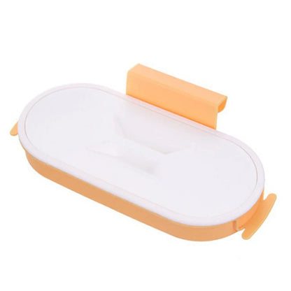 Wall-Mounted Rubbish Bag Holder Storage Rack Kitchen No Punching Hang Bracket Hook Cabinet Door Hanging Rack Kitchen Trash Can