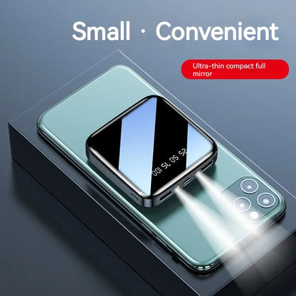 Xiaomi 200000mAh Mini Power Bank Portable Charger Mirror Screen LED Digital Powerbank External Battery for iPhone Xiaomi Huawei