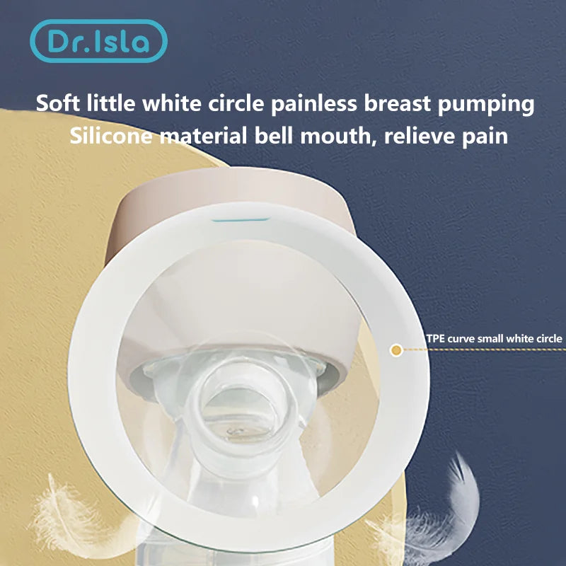 Dr.isla New Portable Electric Breast Pump USB Chargable Silent Portable Milk Extractor Automatic Milker Comfort Breastfeeding