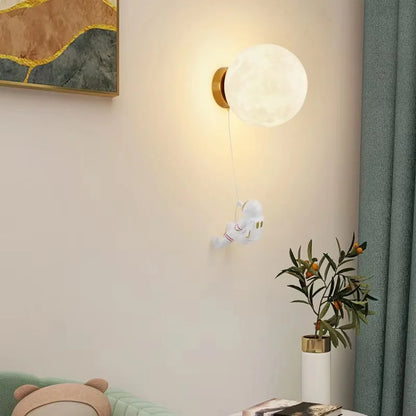 Moon Walker: Astronaut Wall Lamp with PLA Shade