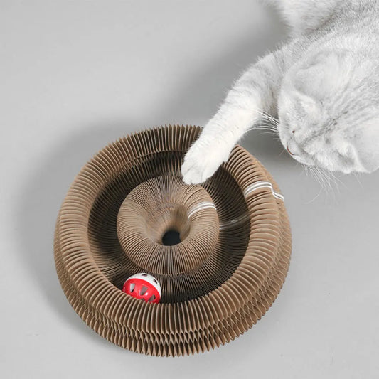 Magic Organ Cat Scratching Board Interactive Scratcher Cat Toy Cat Accordion Toy Cat Grinding Claw Scratching Board Pet Supplies