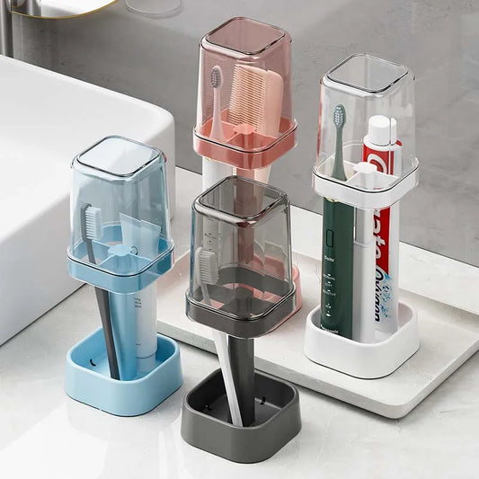 PureSpace™ Minimalist Toothbrush Set – Elegant Storage and Hygiene for Modern Bathrooms