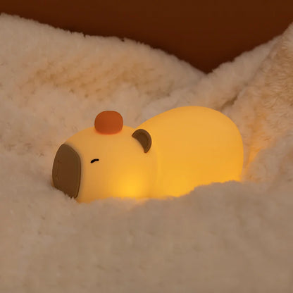 CapyGlow: Cute Capybara Night Light with Dimmable LED