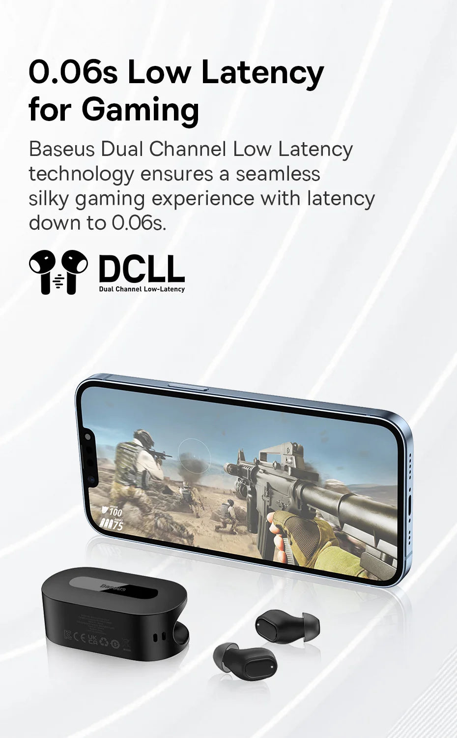 Baseus Bowie EZ10 True Wireless Earbuds: Bluetooth 5.3 25-30H Battery Mini In-Ear Fast Charging Low Latency