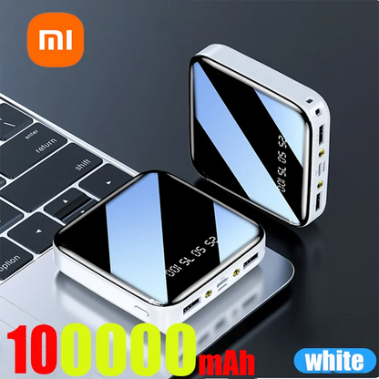 Xiaomi 200000mAh Mini Power Bank Portable Charger Mirror Screen LED Digital Powerbank External Battery for iPhone Xiaomi Huawei