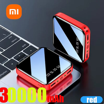 Xiaomi 200000mAh Mini Power Bank Portable Charger Mirror Screen LED Digital Powerbank External Battery for iPhone Xiaomi Huawei